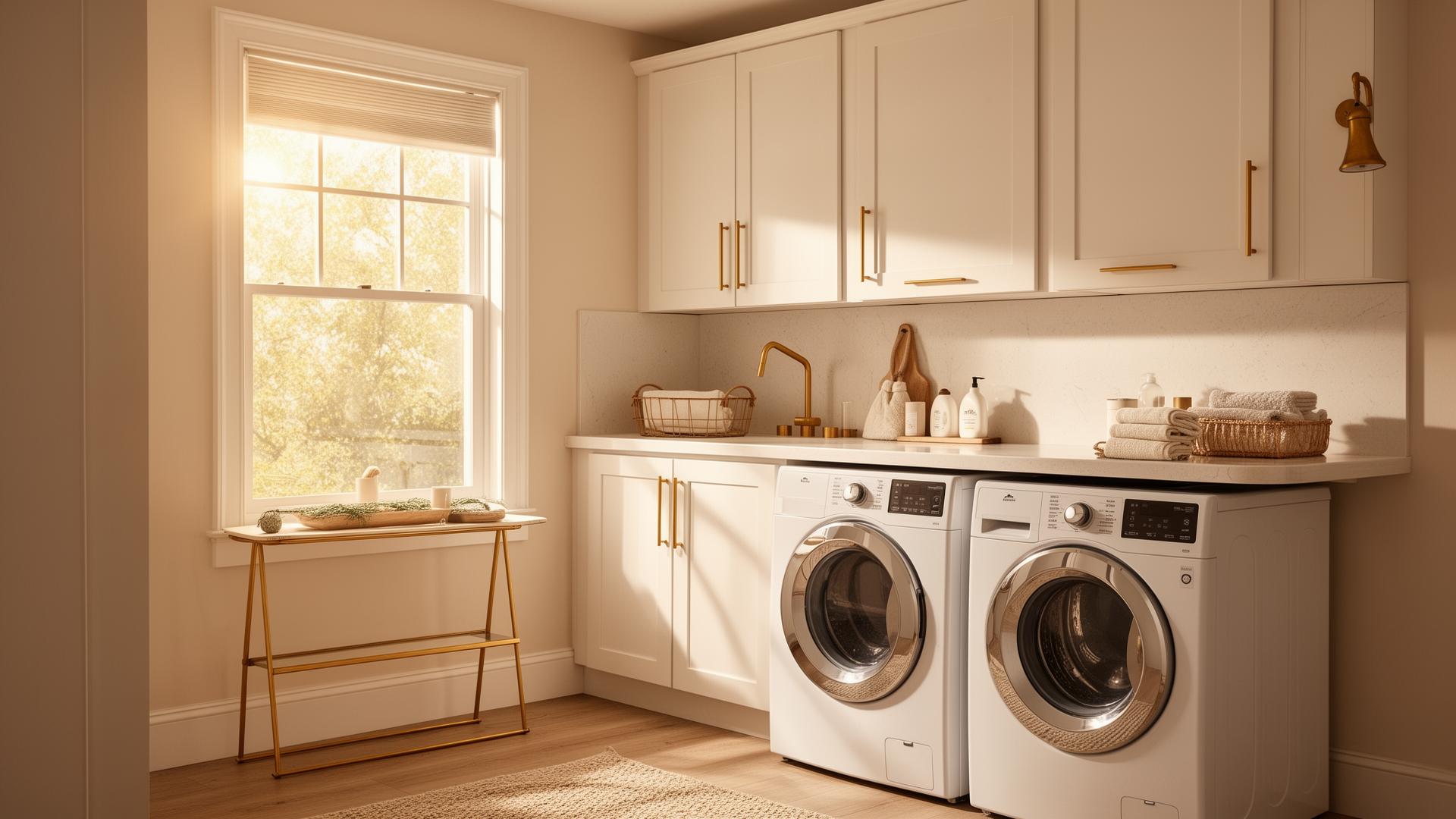 Modern home laundry space
